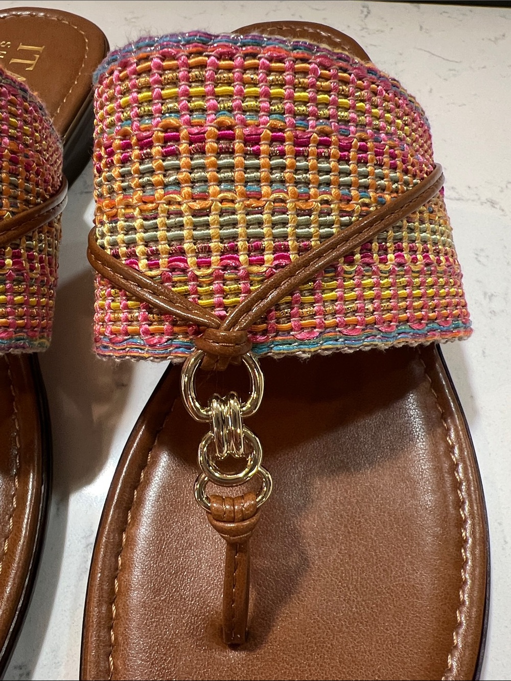 Italian Shoemakers Multicolored Camy Sandal Size 8 - Picture 12 of 16